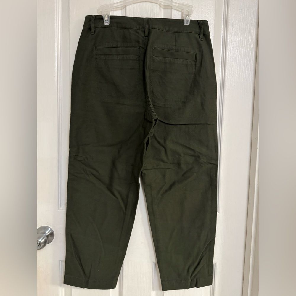 J.Crew Women’s Pants Style BT131 FA23 | Size P6 | 100% Cotton | Army Green | NWT - Picture 3 of 16